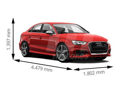 Medidas Audi A3: longitud, anchura, altura y maletero