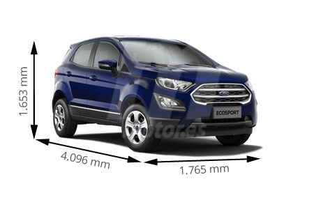 Medidas Ford EcoSport: longitud, anchura, altura y maletero Medidas Ford EcoSport: longitud, anchura, altura y maletero