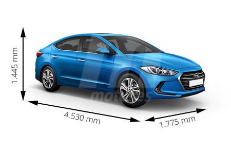 Medidas Hyundai Elantra: longitud, anchura, altura y maletero