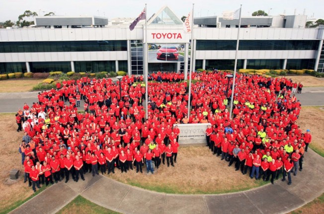 Toyota finaliza la producción de coches en Australia Toyota finaliza la producción de coches en Australia