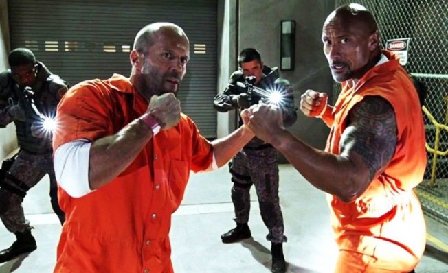 Jason Statham y Dwayne Johnson Jason Statham y Dwayne Johnson