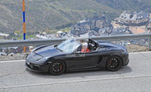 Cazamos el Porsche 718 Boxster Spyder descapotado por primera vez