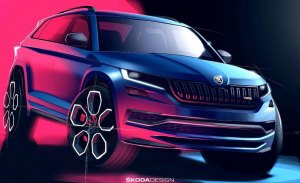 Skoda revela los bocetos oficiales del Kodiaq RS