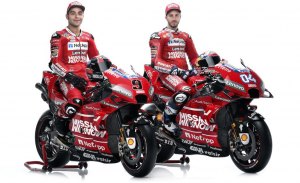 Dovizioso y Petrucci presentan la Ducati GP19 de MotoGP