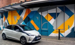 Reino Unido - Enero 2019: El Toyota Yaris alcanza un nuevo techo