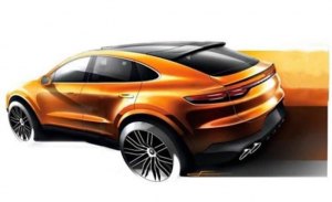 Se filtra el aspecto del nuevo Porsche Cayenne Coupé en un boceto