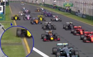 Ricciardo sigue gafado en casa, esta vez una zanja se cruzó en su camino